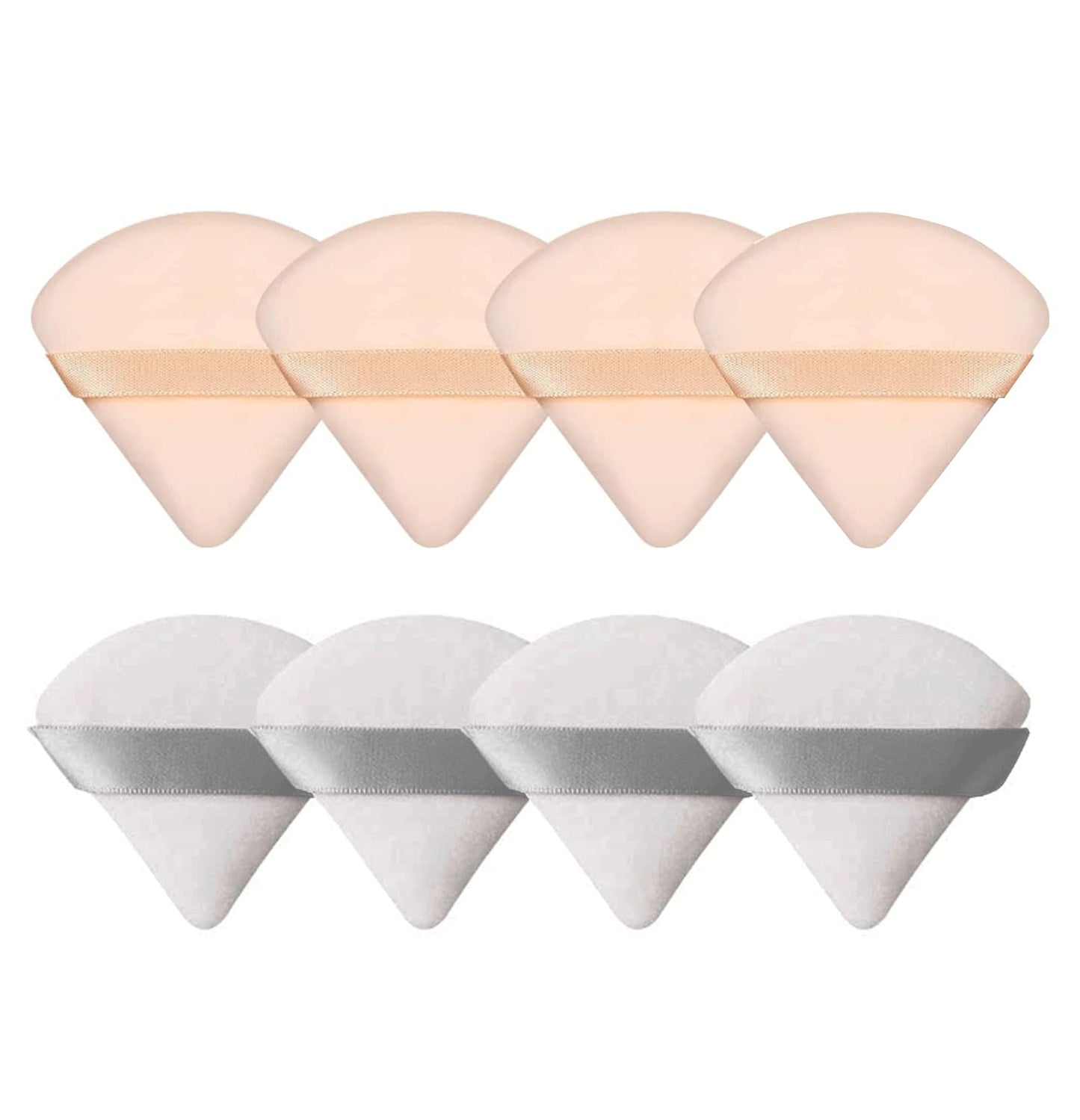 8 Pieces Triangle Powder Puff Face Soft Triangle Makeup Puff Velour Cosmetic Foundation Blender Sponge Beauty Makeup Tools